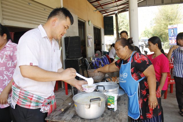 พิธีเปิดโครงการฝึกอบรมหลักสูตรระยะสั้น รายวิชาขนมไทย
